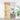 Ușă glisantă Natural și Alb 80 x 210 cm Lemn de Pin Solid
