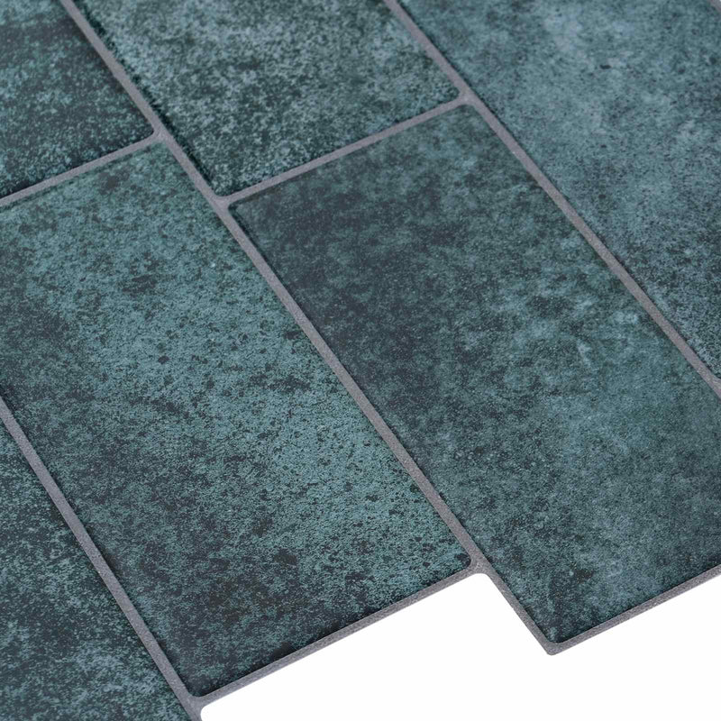 Placă de metrou 10 buc. Verde-albăstrui 29 x 21 cm