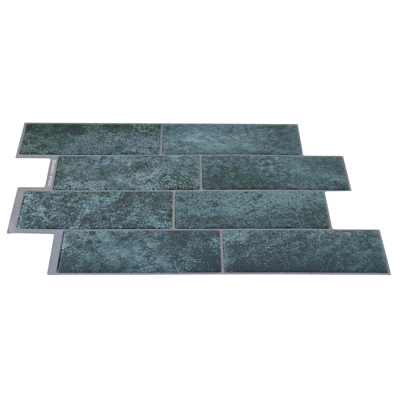 Placă de metrou 10 buc. Verde-albăstrui 29 x 21 cm