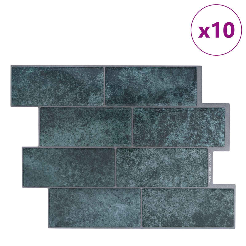 Placă de metrou 10 buc. Verde-albăstrui 29 x 21 cm