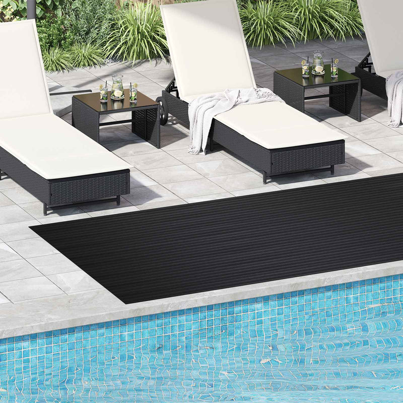 Mat pentru Podea Negru 1,5 x 4 m Cauciuc