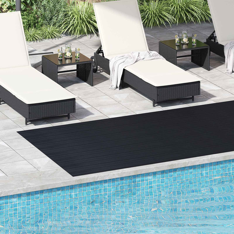 Mat pentru Podea Negru 1,5 x 4 m Cauciuc