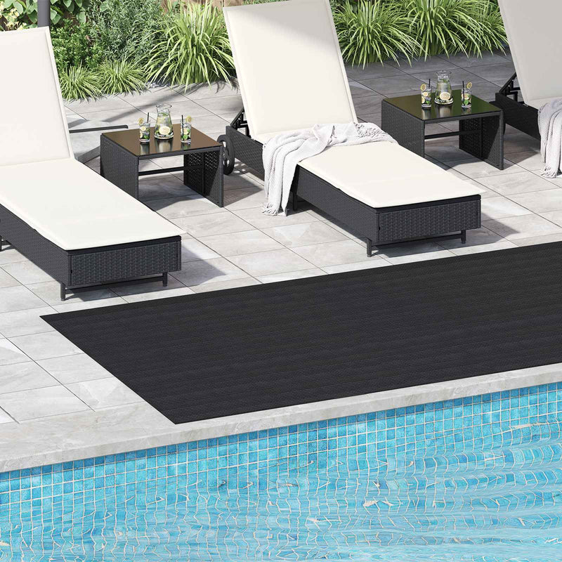 Mat pentru Podea Negru 1,5 x 4 m Cauciuc