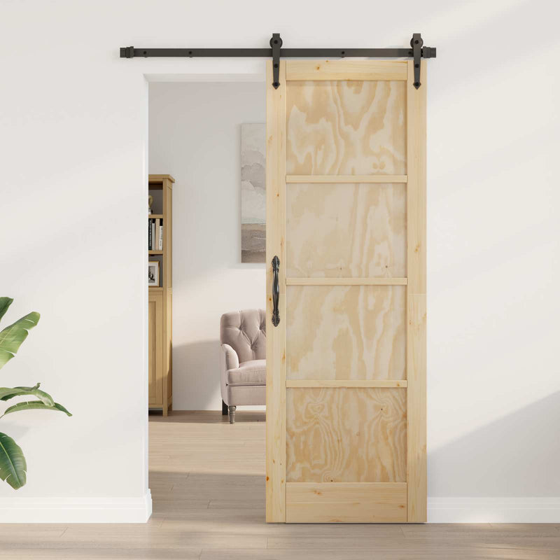 Ușă de interior 73,5 x 211 cm placaj natural