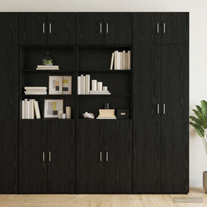 Dulap de depozitare cu rafturi Stejar Negru 70 x 42,5 x 225 cm
