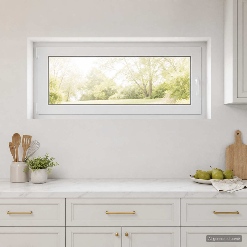Fereastră pentru subsol RISOR 120 x 50 cm PVC și Sticlă