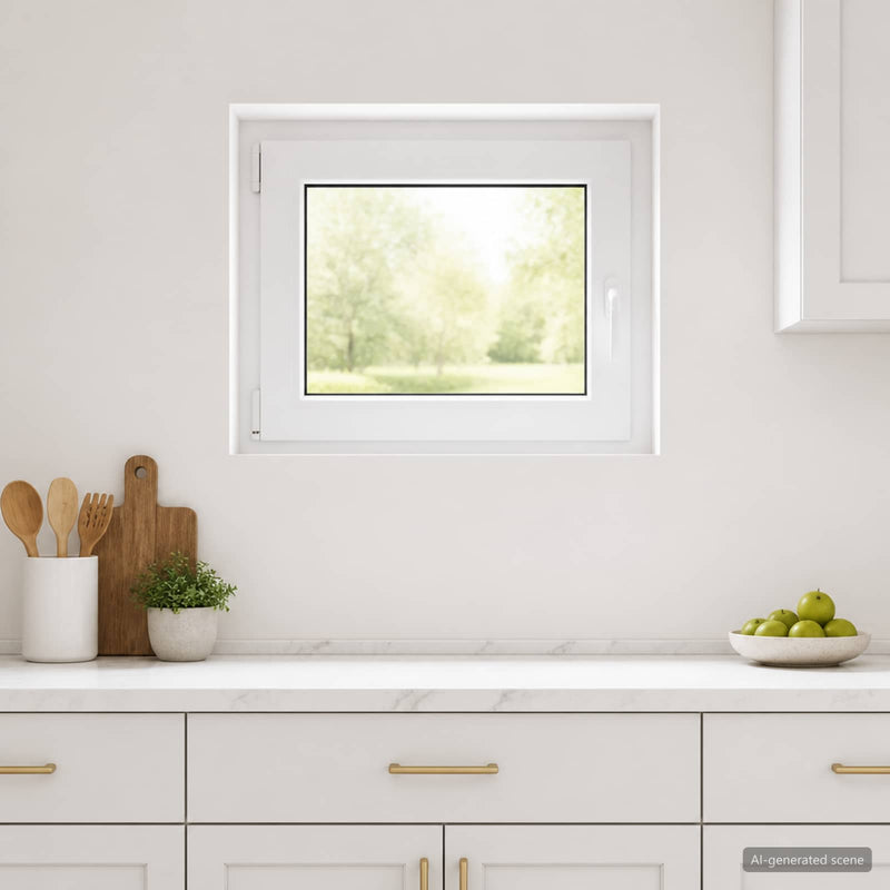 Fereastră pentru subsol RISOR 50 x 55 cm PVC și Sticlă