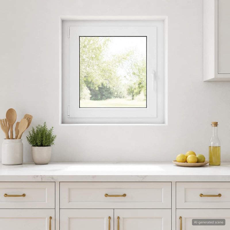 Fereastră pentru subsol RISOR 70 x 70 cm PVC și Sticlă