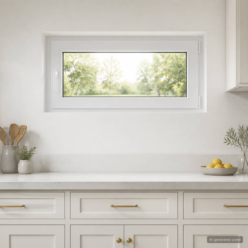 Fereastră pentru subsol RISOR 50 x 55 cm PVC și Sticlă