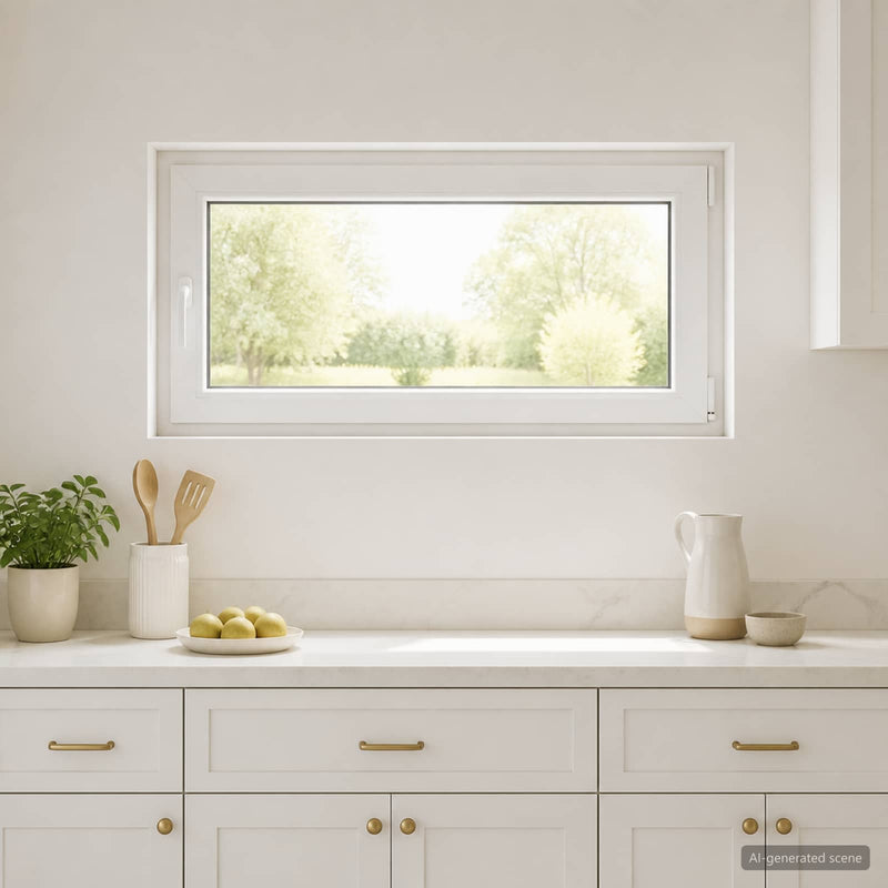 Fereastră pentru subsol RISOR 110 x 55 cm PVC și Sticlă