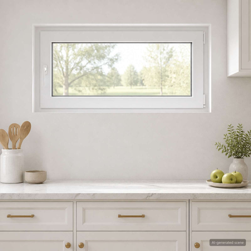 Fereastră pentru subsol RISOR 50 x 55 cm PVC și Sticlă