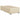 Pat boxspring cu saltea cu headboard Crem 90 x 190 cm Țesătură