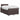 Pat boxspring cu saltea Maro închis 120 x 200 cm Țesătură