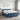 Pat boxspring cu saltea albastru 200 x 200 cm Țesătură