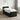 Pat boxspring cu saltea cu headboard Negru 100 x 200 cm Catifea