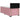 Pat boxspring cu saltea cu headboard Roz 100 x 200 cm Catifea