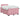 Pat boxspring cu saltea cu headboard Roz 120 x 200 cm Catifea