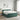 Pat boxspring cu saltea Verde închis 200 x 200 cm Catifea