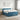 Pat boxspring cu saltea Albastru închis 200 x 200 cm Catifea
