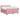 Pat boxspring cu saltea cu headboard Roz 200 x 200 cm Catifea