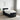 Pat boxspring cu saltea cu headboard Negru 90 x 200 cm Țesătură