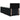 Pat boxspring cu saltea cu headboard Negru 80 x 200 cm Țesătură