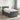 Pat boxspring cu saltea Gri închis 90 x 200 cm Țesătură