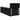 Pat boxspring cu saltea cu headboard Negru 90 x 200 cm Țesătură