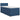 Pat boxspring cu saltea albastru 100 x 200 cm Țesătură
