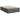 Pat boxspring cu saltea Gri închis 160 x 200 cm Țesătură