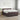 Pat boxspring cu saltea Maro închis 140 x 200 cm Țesătură