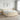 Pat boxspring cu saltea cu headboard Crem 200 x 200 cm Țesătură