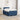 Pat boxspring cu saltea albastru 120 x 200 cm Țesătură