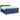 Pat boxspring cu saltea albastru 140 x 200 cm Țesătură