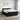 Pat boxspring cu saltea Negru 140 x 190 cm Țesătură