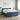 Pat boxspring cu saltea albastru 160 x 200 cm Țesătură