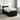 Pat boxspring cu saltea cu headboard Negru 80 x 200 cm Țesătură