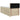 Pat boxspring cu saltea cu headboard Crem 80 x 200 cm Țesătură