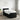 Pat boxspring cu saltea cu headboard Negru 80 x 200 cm Țesătură