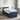 Pat boxspring cu saltea albastru 80 x 200 cm Țesătură