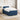 Pat boxspring cu saltea albastru 120 x 200 cm Țesătură