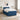 Pat boxspring cu saltea albastru 120 x 200 cm Țesătură