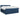 Pat boxspring cu saltea albastru 160 x 200 cm Țesătură
