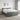 Pat boxspring cu saltea Gri închis 200 x 200 cm Țesătură