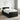 Pat boxspring cu saltea cu headboard Negru 120 x 190 cm Catifea
