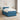 Pat boxspring cu saltea albastru 120 x 190 cm Catifea