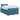 Pat boxspring cu saltea Albastru închis 120 x 200 cm Catifea