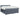 Pat boxspring cu saltea Gri închis 140 x 200 cm Catifea