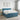 Pat boxspring cu saltea Albastru închis 140 x 190 cm Catifea