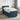 Pat box spring cu saltea și LED albastru 100 x 200 cm Țesătură